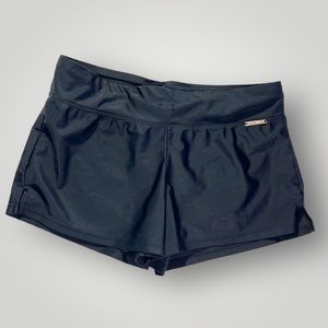 🟢5/$25  Zero Posur Swimwear Shorts Swimsuit Bathing Suit Bottom - Black